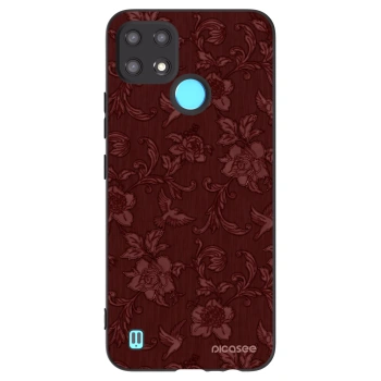 Picasee husă neagră din silicon pentru Realme C21 - Red Elegance