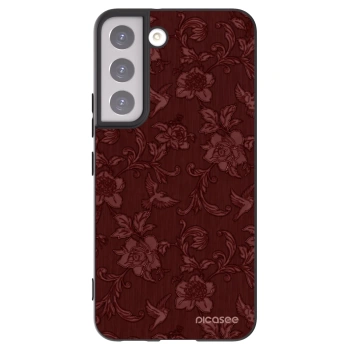Picasee husă neagră din silicon pentru Samsung Galaxy S22 5G - Red Elegance