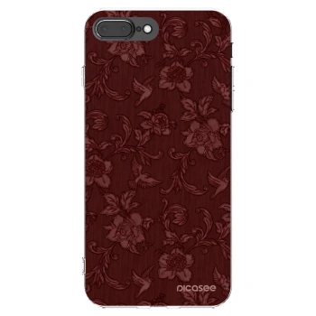 Picasee husă transparentă din silicon pentru Apple iPhone 7 Plus - Red Elegance