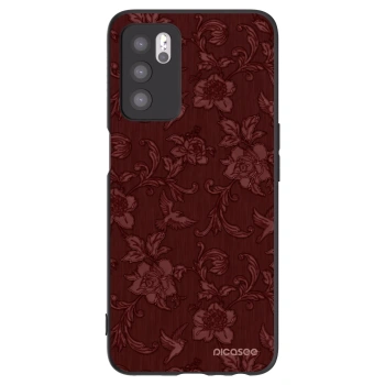 Picasee husă neagră din silicon pentru OPPO A16s - Red Elegance