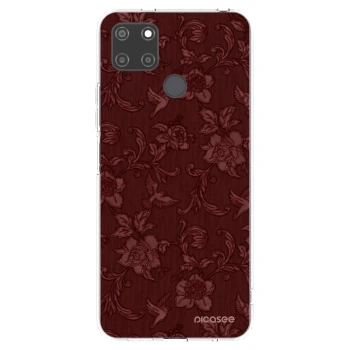 Picasee husă transparentă din silicon pentru Realme C21Y - Red Elegance