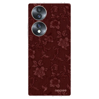 Picasee husă transparentă din silicon pentru Honor 70 - Red Elegance