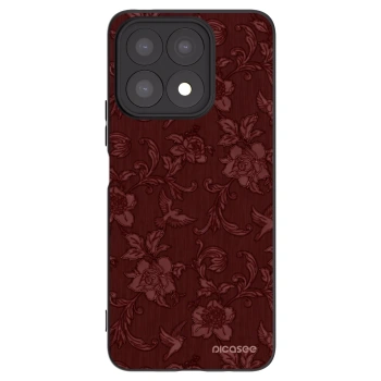 Picasee husă neagră din silicon pentru Honor X8a - Red Elegance