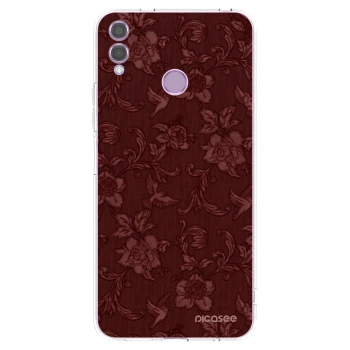 Picasee husă transparentă din silicon pentru Honor 8X - Red Elegance