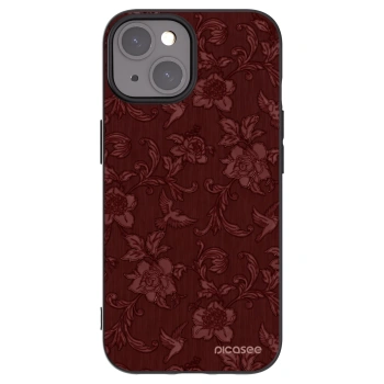 Picasee husă neagră din silicon pentru Apple iPhone 15 - Red Elegance