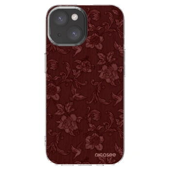 Picasee husă transparentă din silicon pentru Apple iPhone 15 - Red Elegance