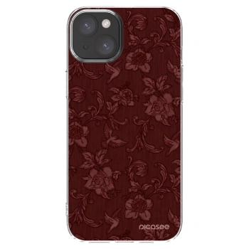 Picasee husă transparentă din silicon pentru Apple iPhone 15 Plus - Red Elegance