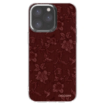 Picasee husă transparentă din silicon pentru Apple iPhone 15 Pro Max - Red Elegance