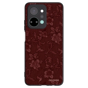 Picasee husă neagră din silicon pentru Honor X7a - Red Elegance