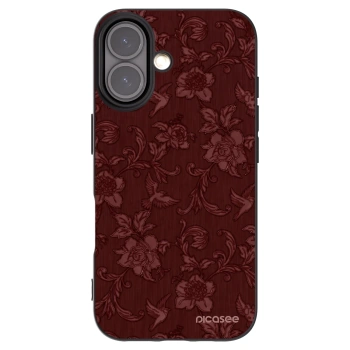 Picasee husă neagră din silicon pentru Apple iPhone 16 - Red Elegance