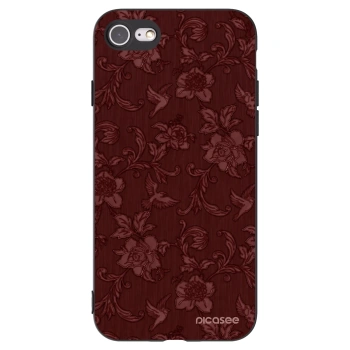Picasee husă neagră din silicon pentru Apple iPhone 8 - Red Elegance