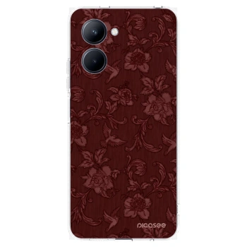 Picasee husă transparentă din silicon pentru Realme C33 (2023) - Red Elegance