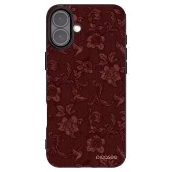 Picasee husă neagră din silicon pentru Apple iPhone 16 Plus - Red Elegance