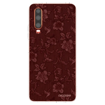 Picasee husă transparentă din silicon pentru Huawei P30 - Red Elegance