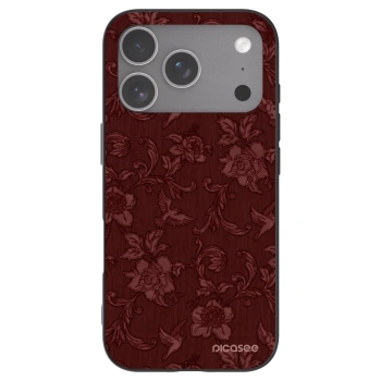 Picasee husă neagră din silicon pentru Apple iPhone 18 Pro - Red Elegance