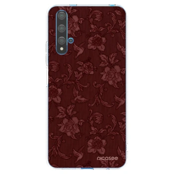 Picasee husă transparentă din silicon pentru Huawei Nova 5T - Red Elegance