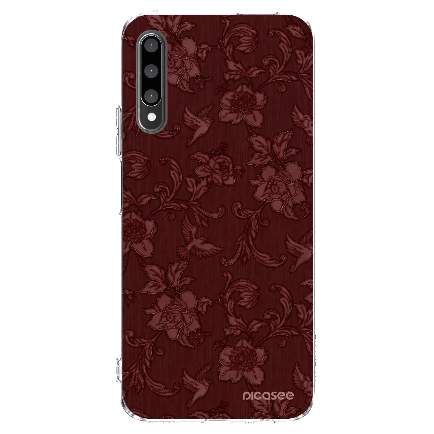 Picasee husă transparentă din silicon pentru Honor 9X Pro - Red Elegance