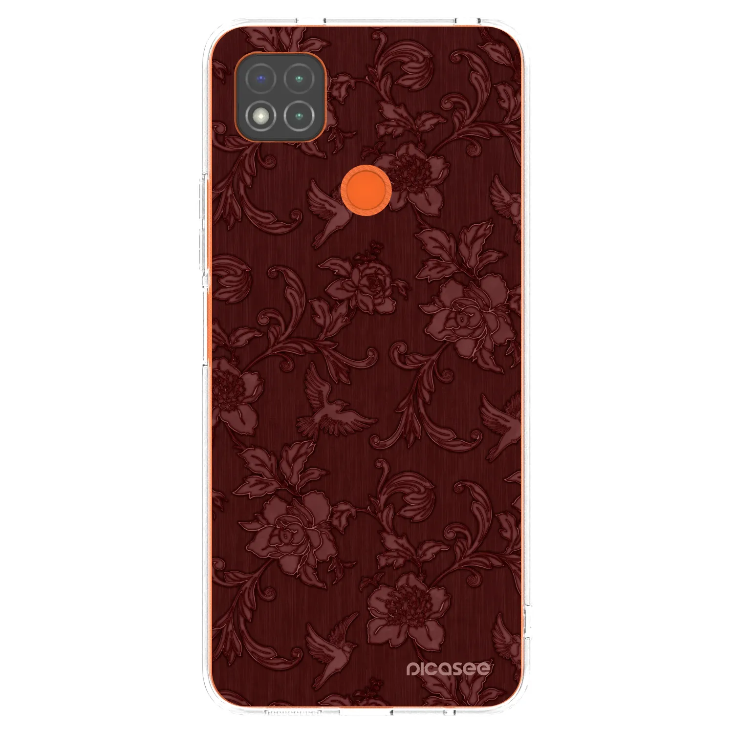 Picasee husă transparentă din silicon pentru Xiaomi Redmi 9C - Red Elegance