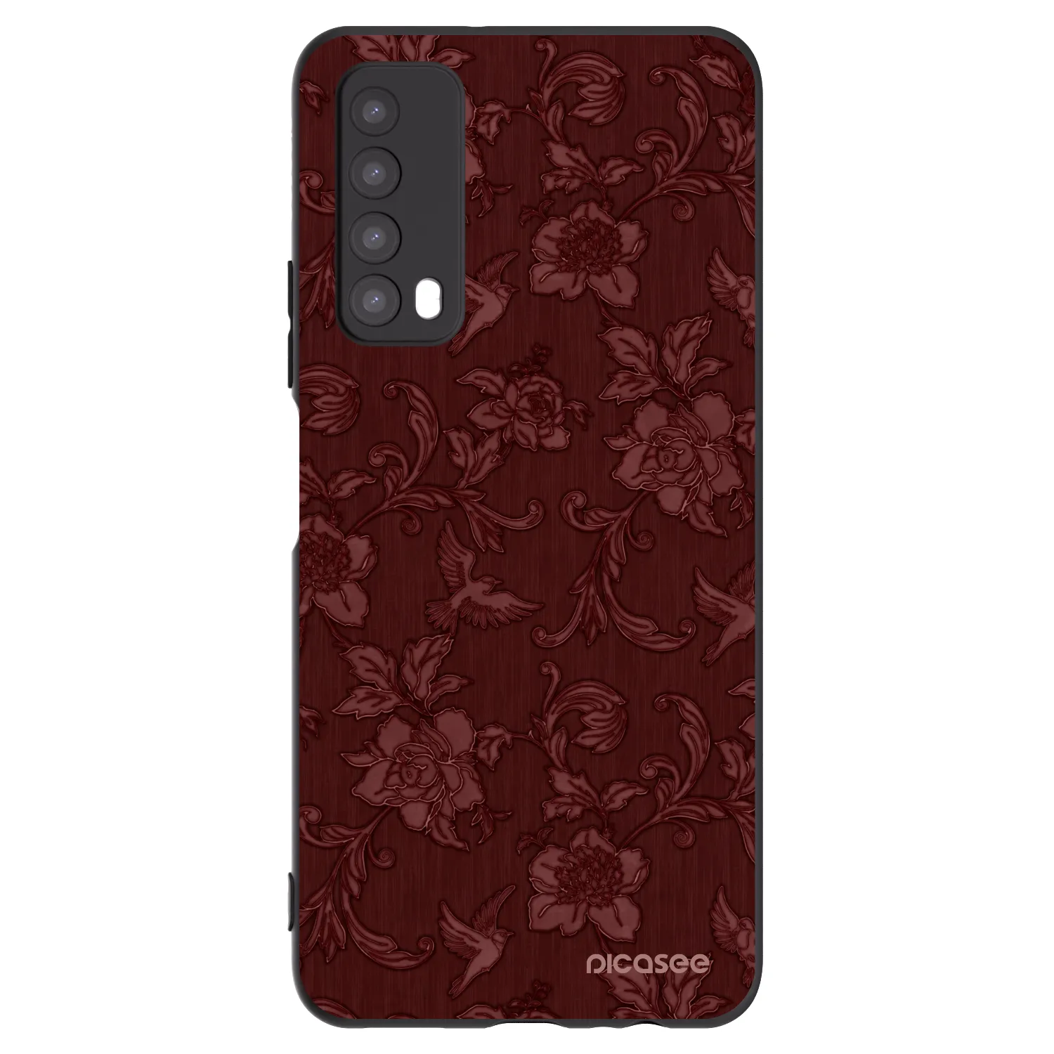 Picasee husă neagră din silicon pentru Huawei P Smart 2021 - Red Elegance