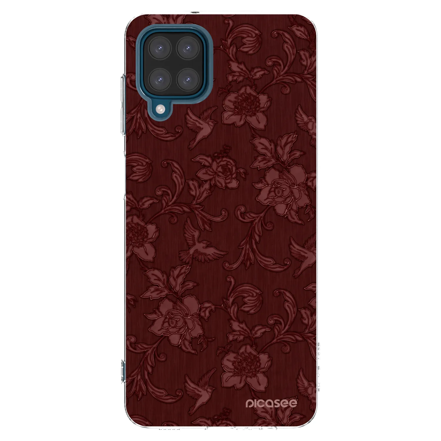 Picasee husă transparentă din silicon pentru Samsung Galaxy A12 A125F - Red Elegance