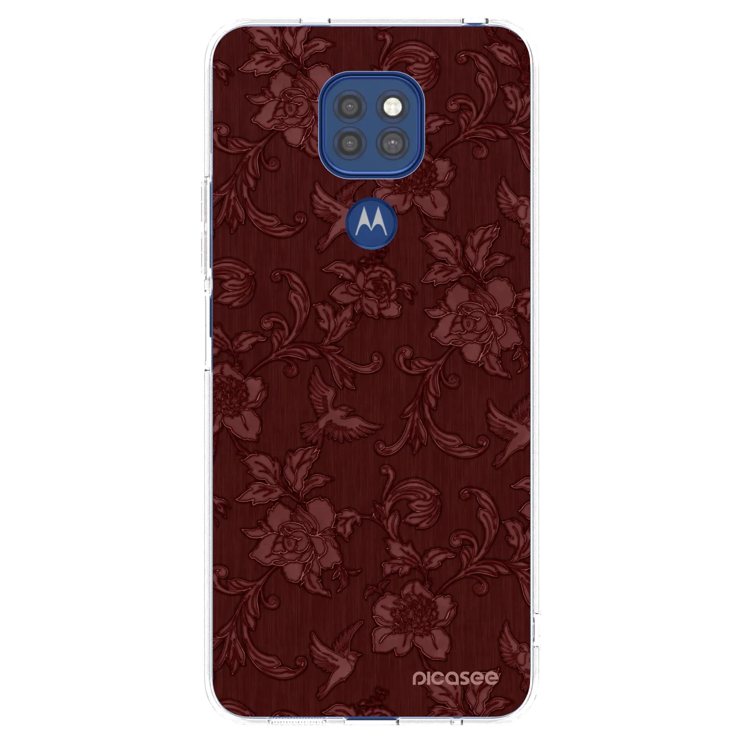 Picasee husă transparentă din silicon pentru Motorola Moto G9 Play - Red Elegance