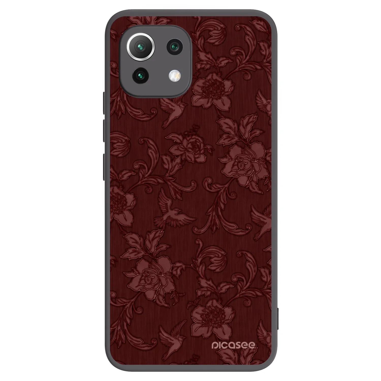 Picasee husă neagră din silicon pentru Xiaomi Mi 11 Lite - Red Elegance