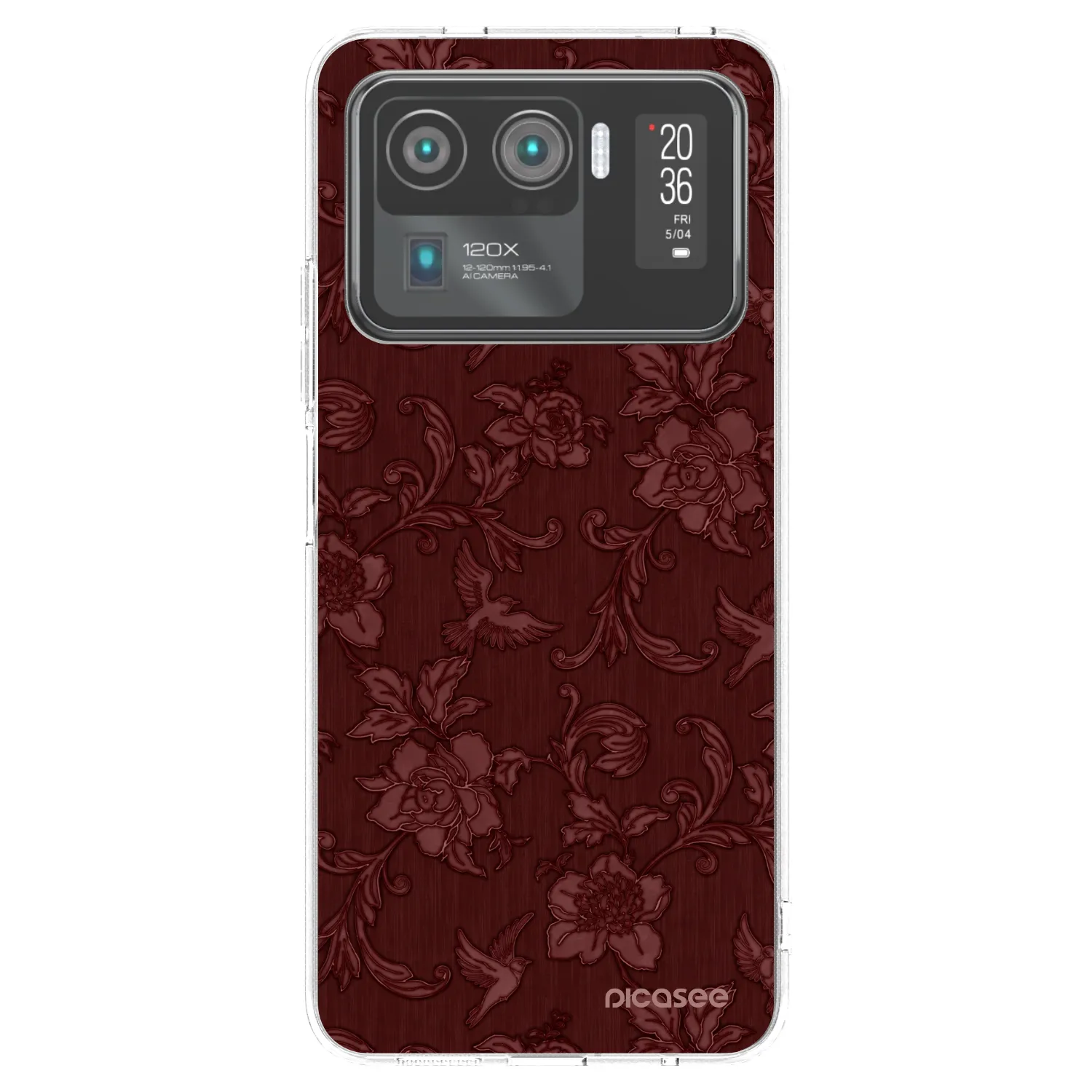 Picasee husă transparentă din silicon pentru Xiaomi Mi 11 Ultra - Red Elegance