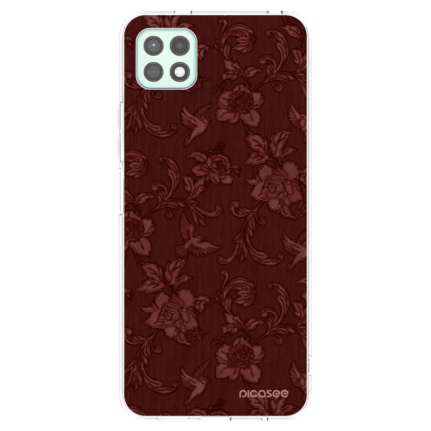 Picasee husă transparentă din silicon pentru Samsung Galaxy A22 A226B 5G - Red Elegance