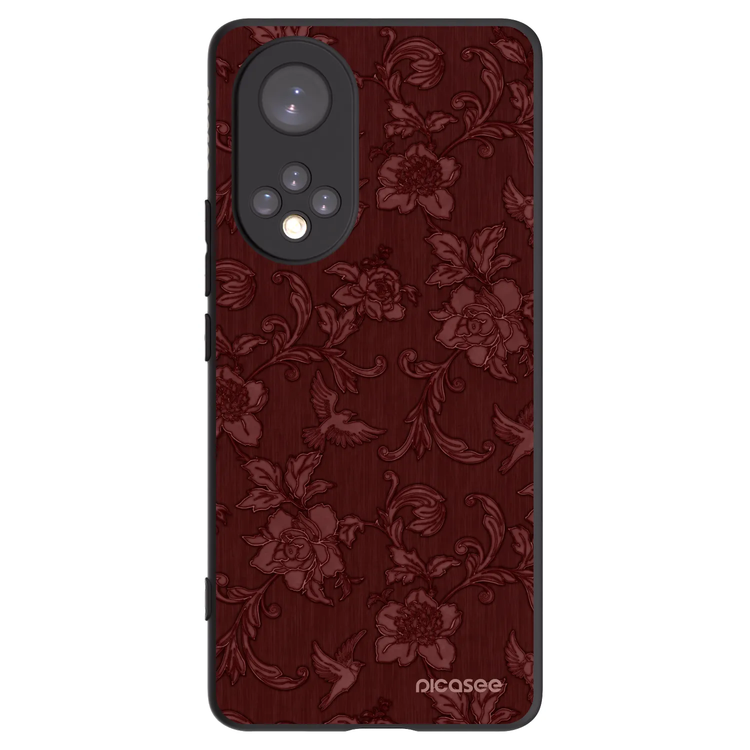 Picasee husă neagră din silicon pentru Huawei Nova 9 - Red Elegance