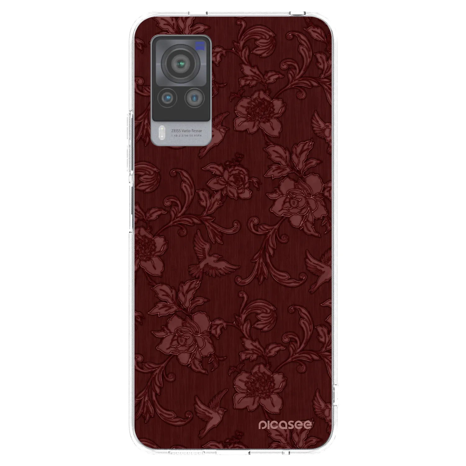 Picasee husă transparentă din silicon pentru Vivo X60 Pro 5G - Red Elegance