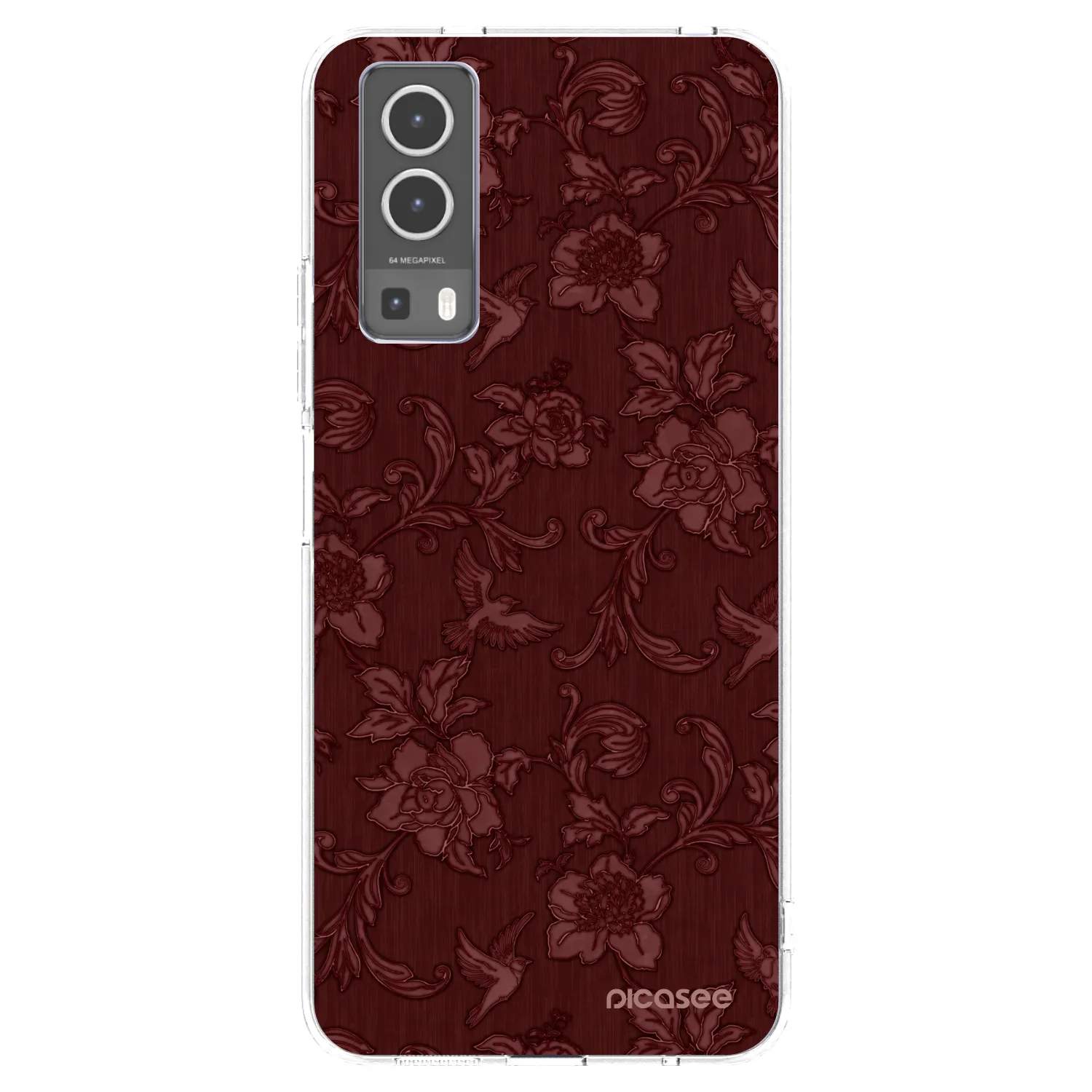 Picasee husă transparentă din silicon pentru Vivo Y72 5G - Red Elegance