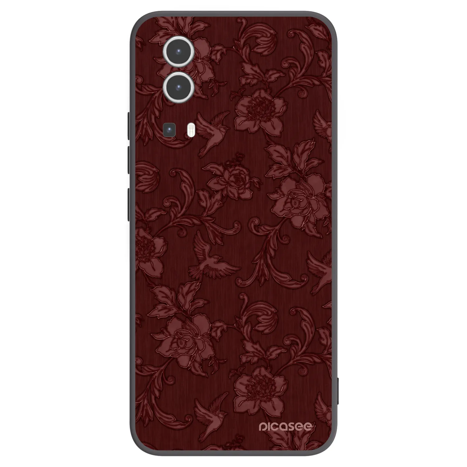 Picasee husă neagră din silicon pentru Vivo Y72 5G - Red Elegance