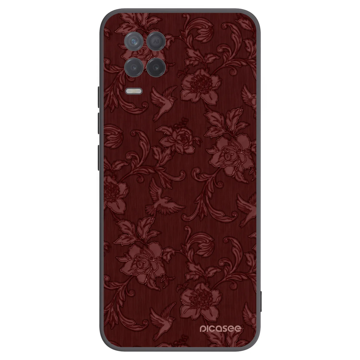 Picasee husă neagră din silicon pentru Realme 8 5G - Red Elegance