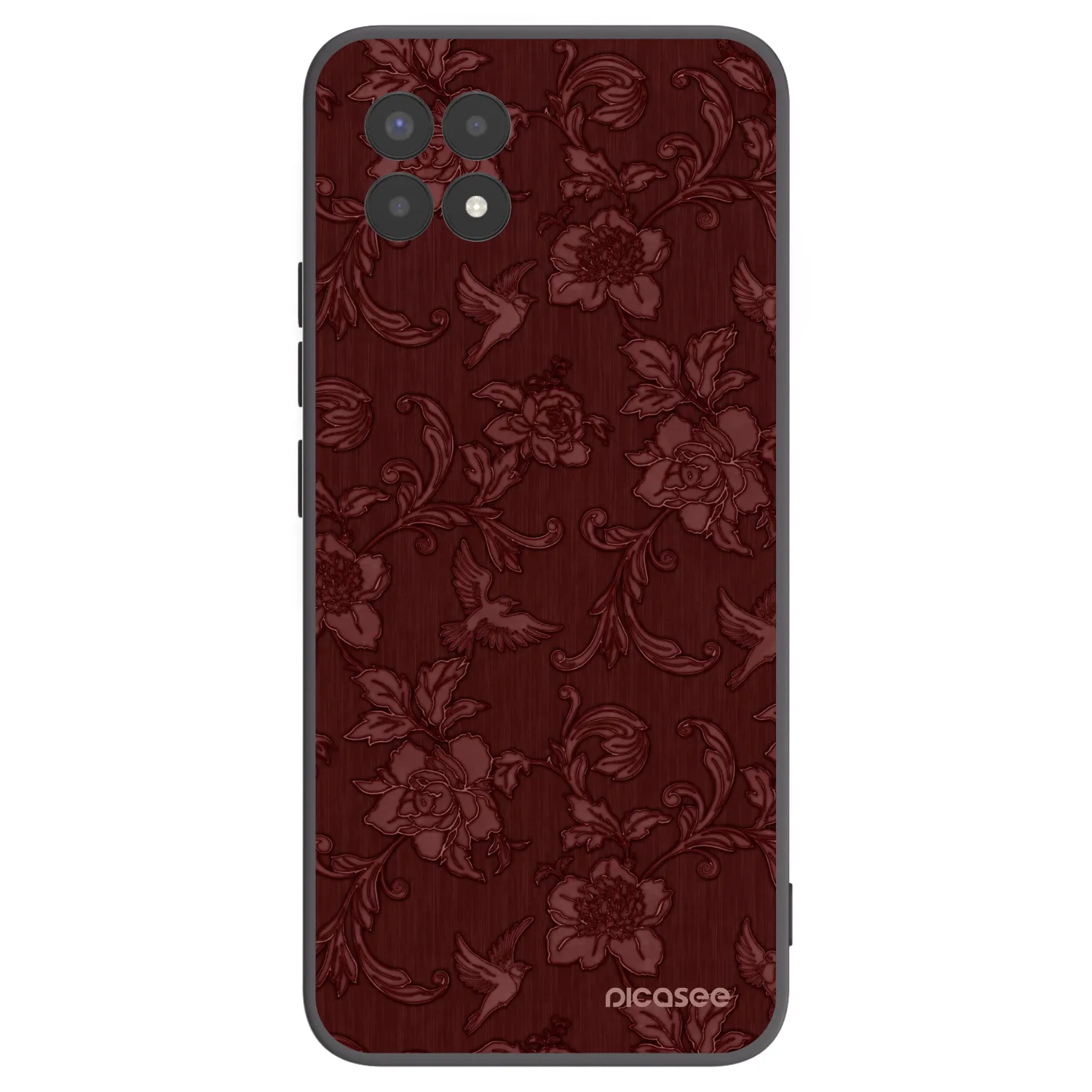 Picasee husă neagră din silicon pentru Realme 8i - Red Elegance
