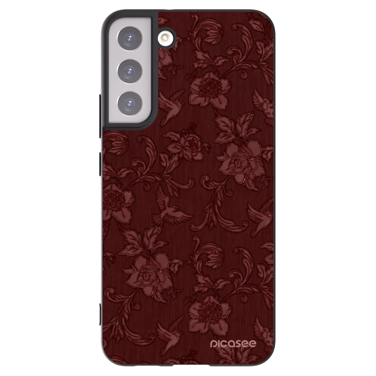 Picasee husă neagră din silicon pentru Samsung Galaxy S22+ 5G - Red Elegance