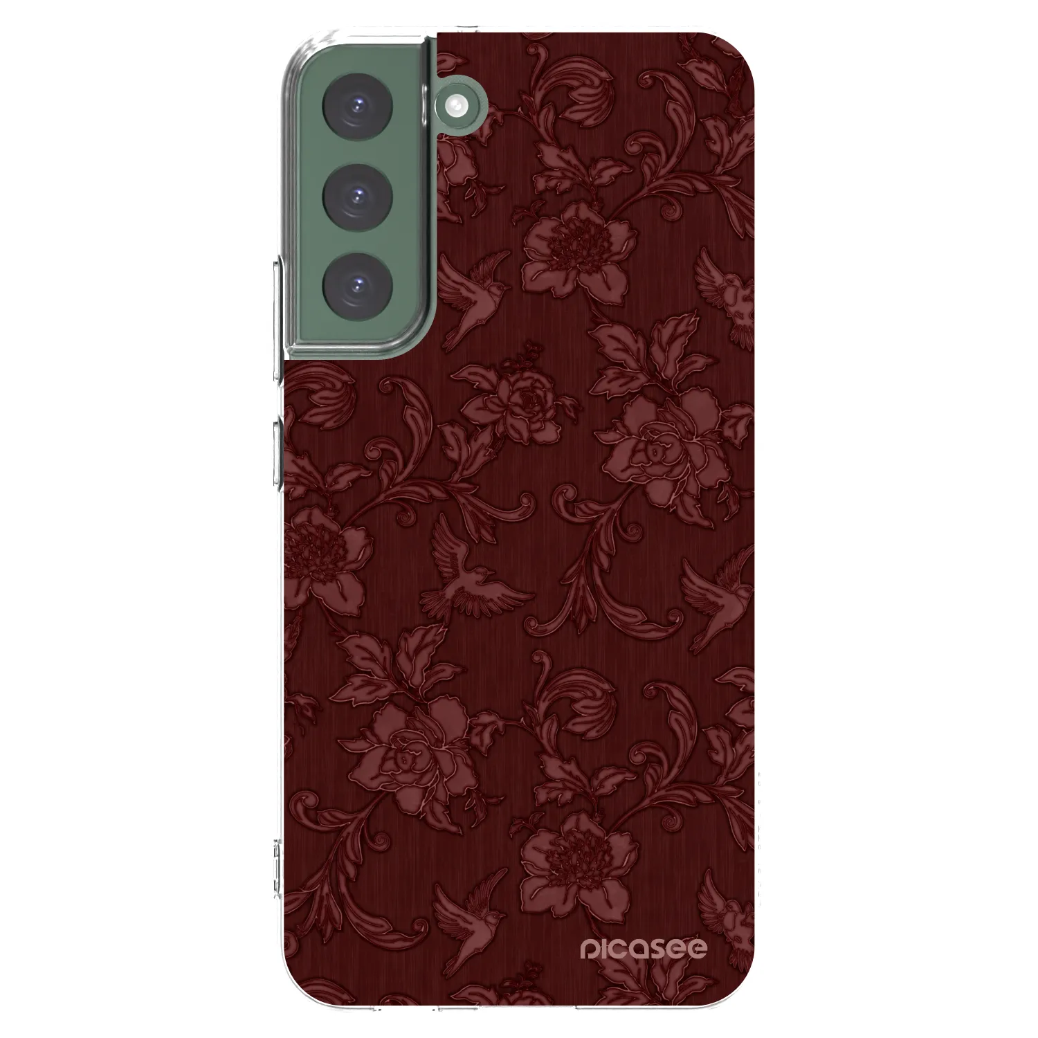 Picasee husă transparentă din silicon pentru Samsung Galaxy S22+ 5G - Red Elegance