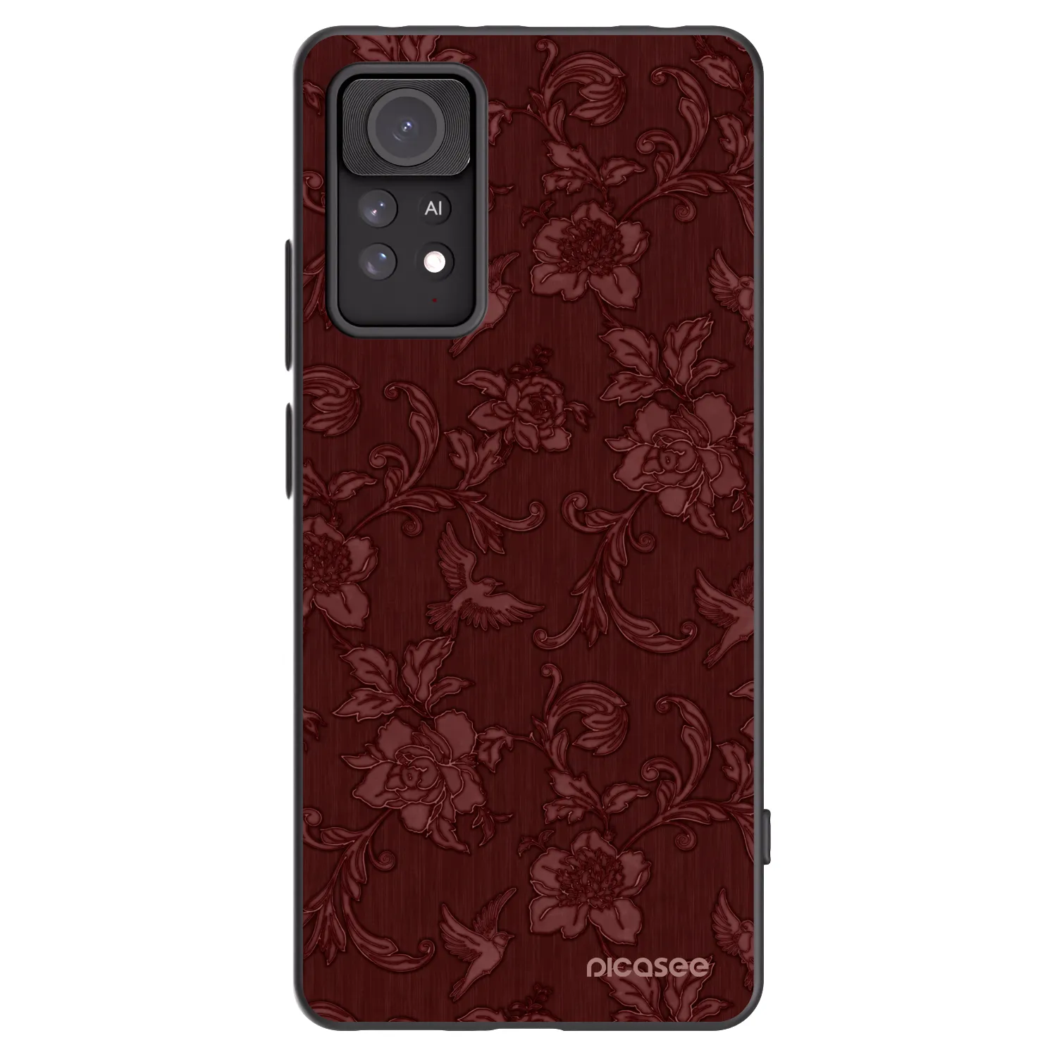 Picasee husă neagră din silicon pentru Xiaomi Redmi Note 11 Pro 5G - Red Elegance