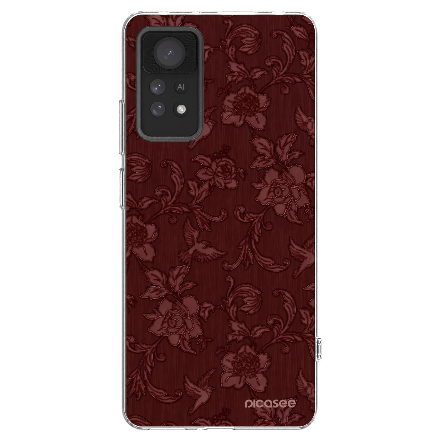 Picasee husă transparentă din silicon pentru Xiaomi Redmi Note 11 Pro 5G - Red Elegance