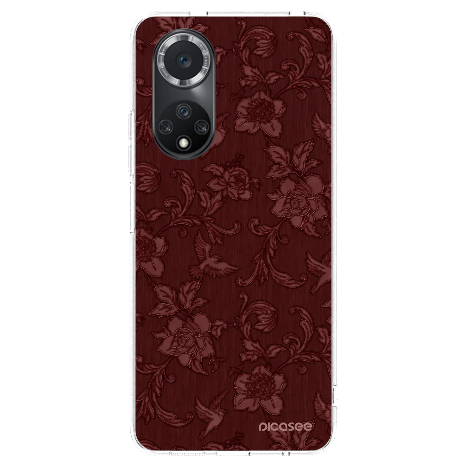 Picasee husă transparentă din silicon pentru Huawei Nova 9 SE - Red Elegance