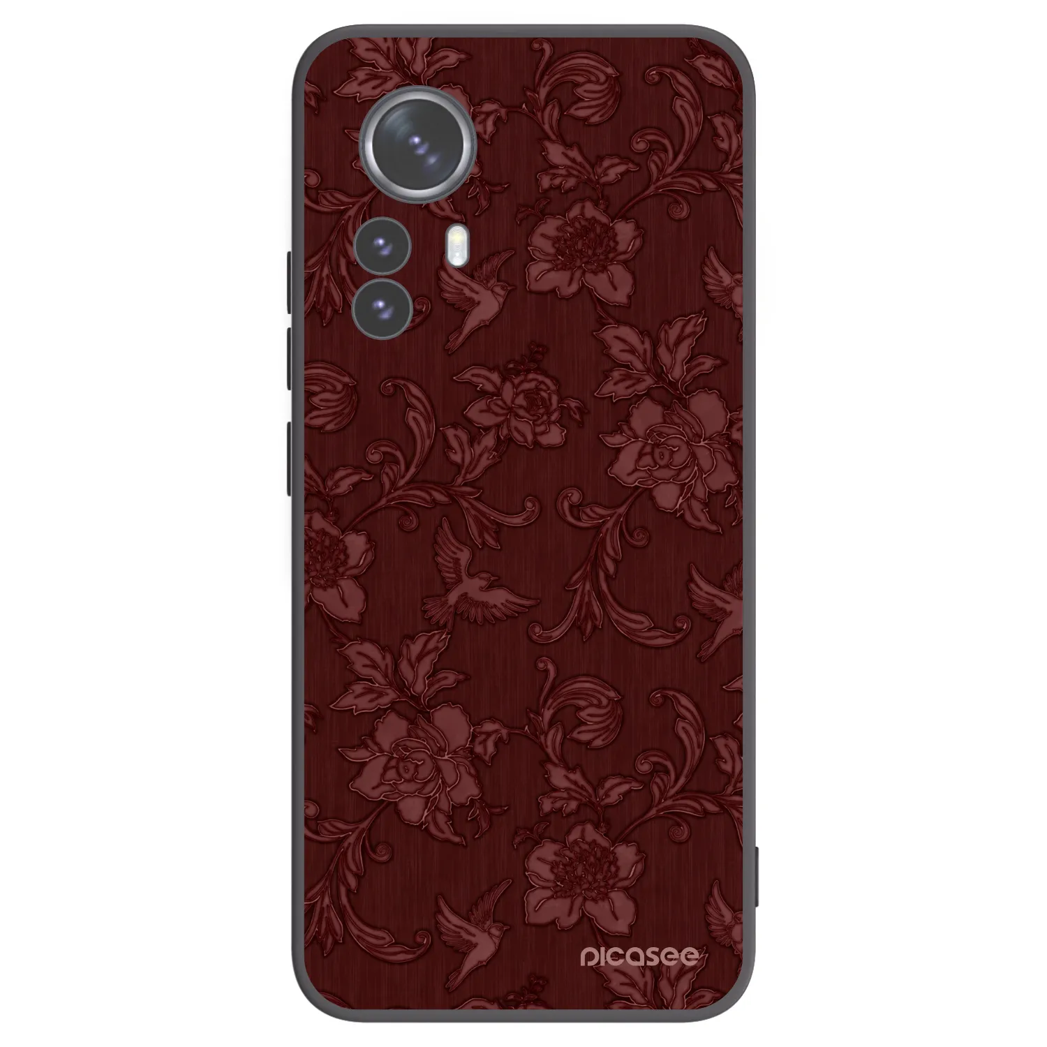 Picasee husă neagră din silicon pentru Xiaomi 12 Pro - Red Elegance