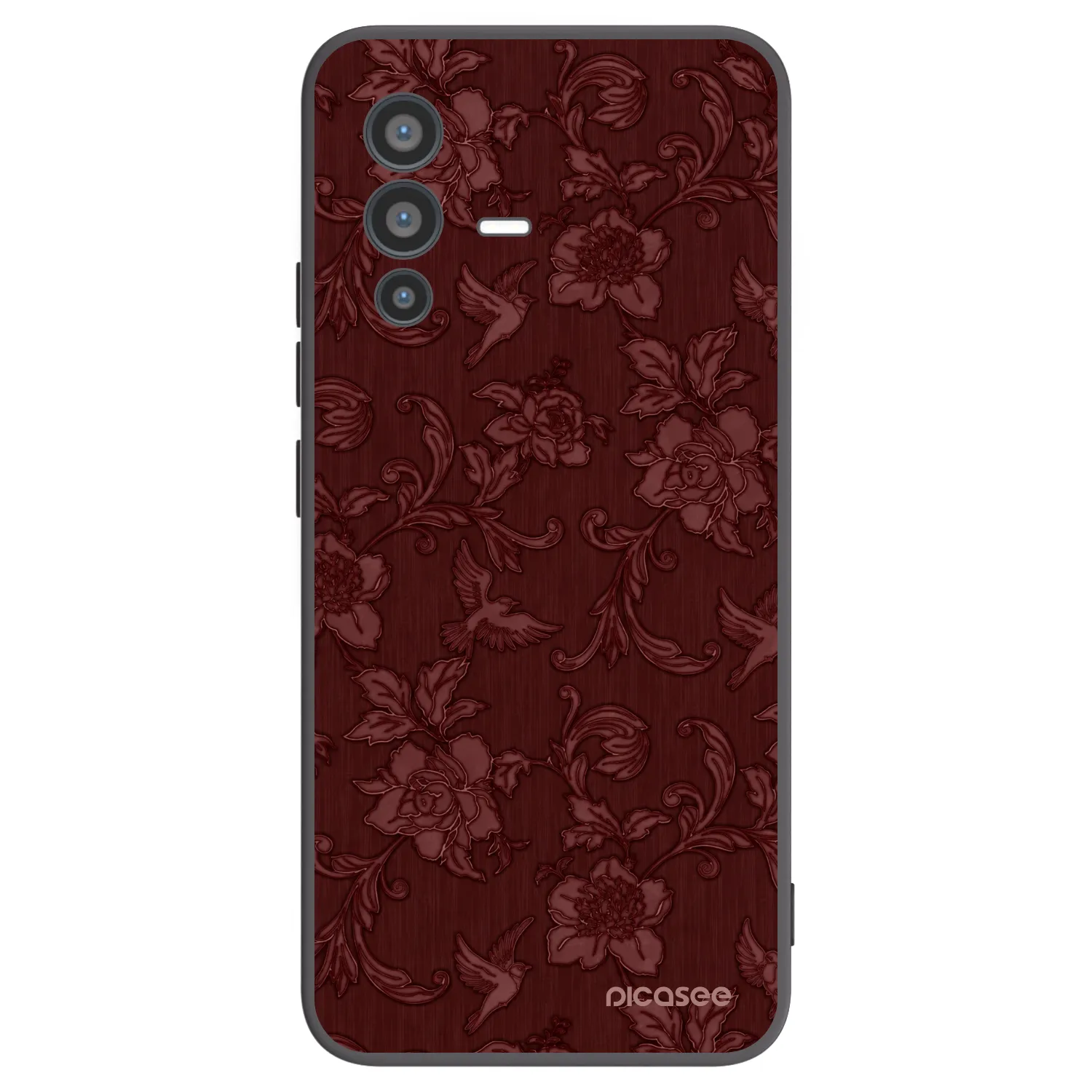 Picasee husă neagră din silicon pentru Vivo V23 5G - Red Elegance