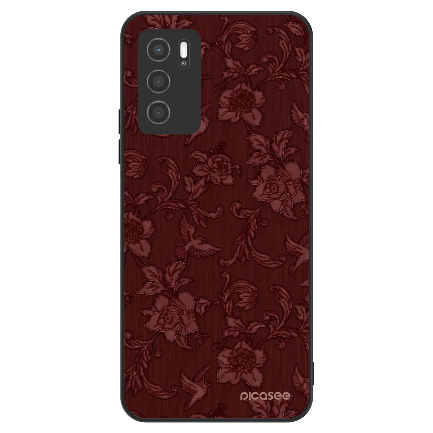 Picasee ULTIMATE CASE pentru OPPO A16 - Red Elegance