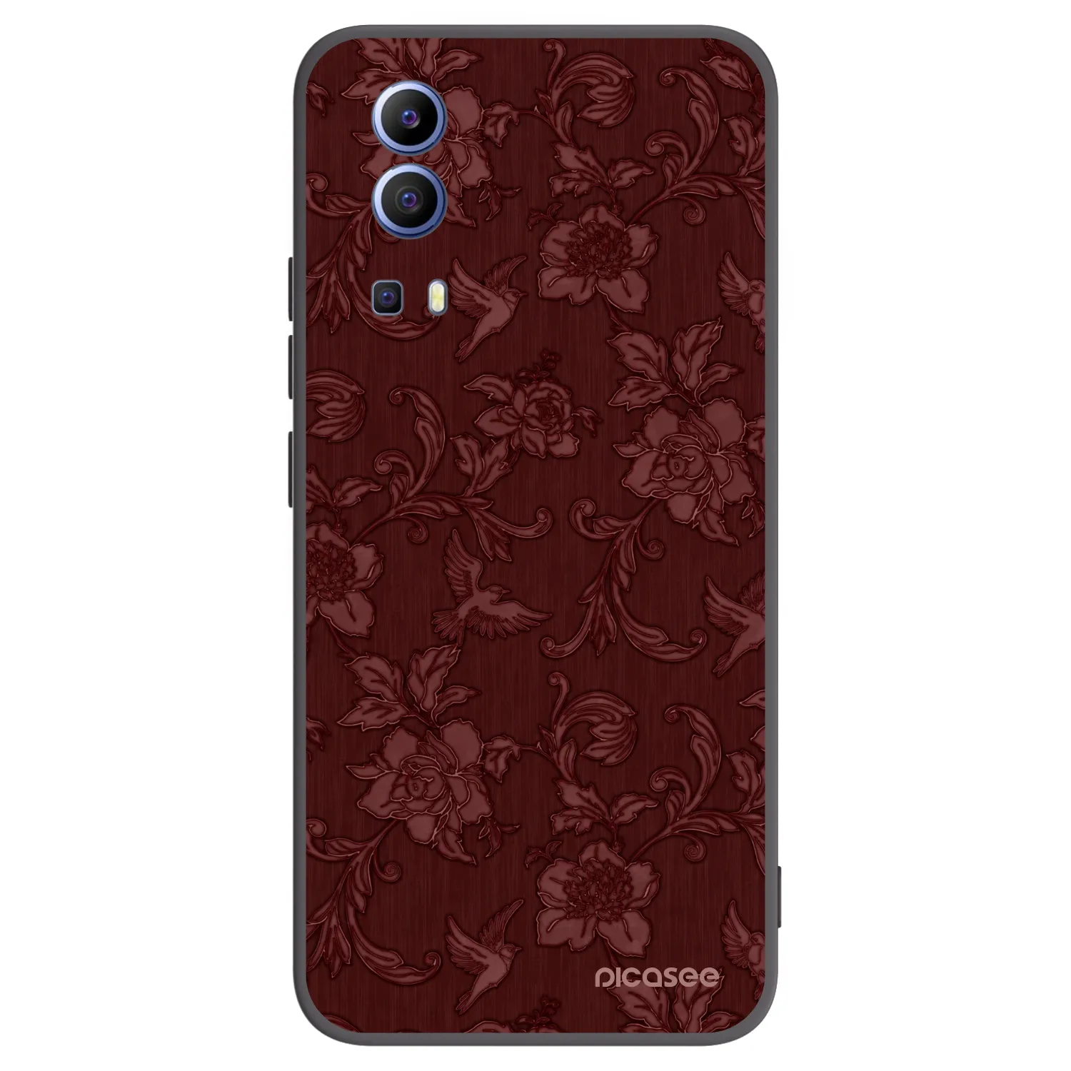 Picasee husă neagră din silicon pentru Vivo Y52 5G - Red Elegance
