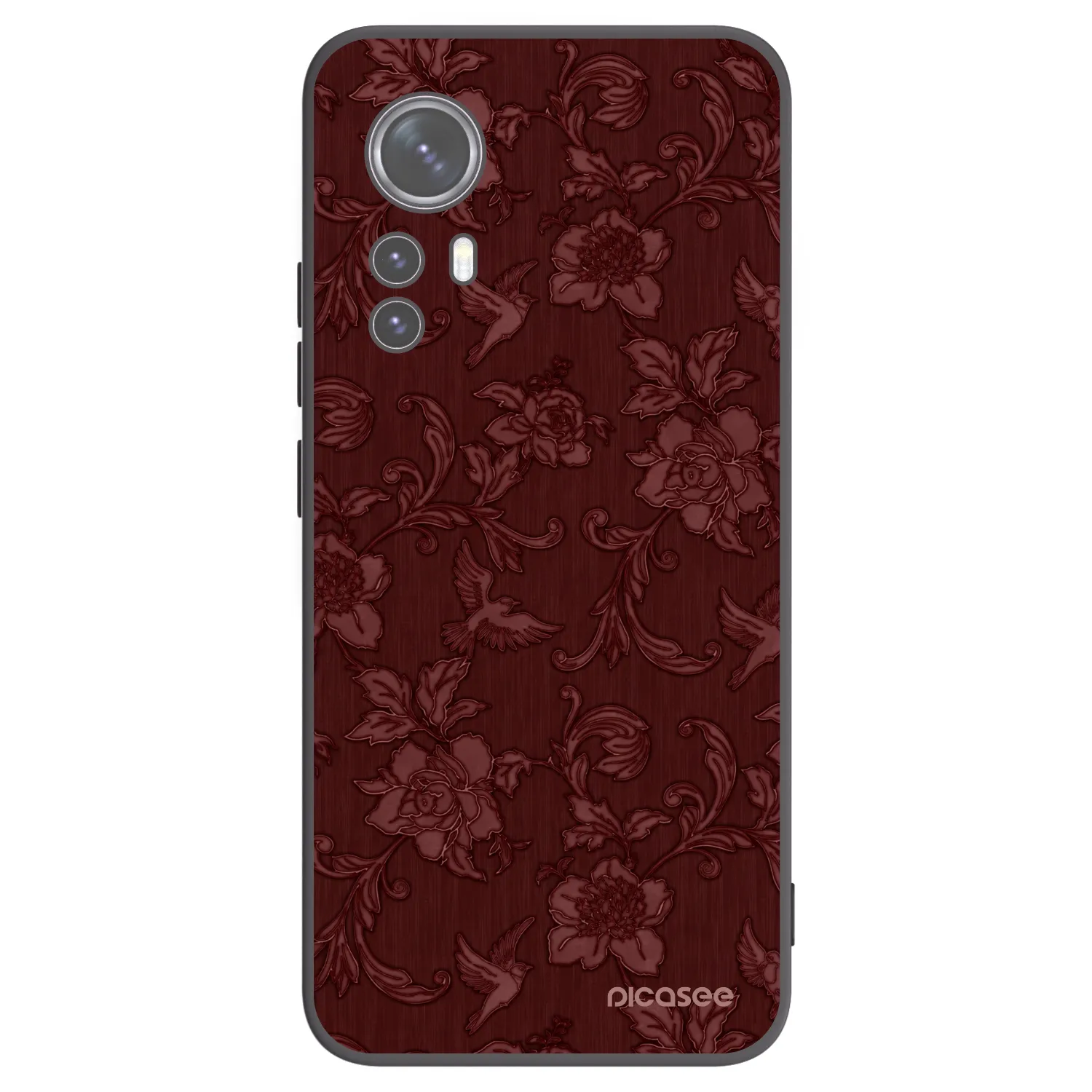 Picasee husă neagră din silicon pentru Xiaomi 12X - Red Elegance