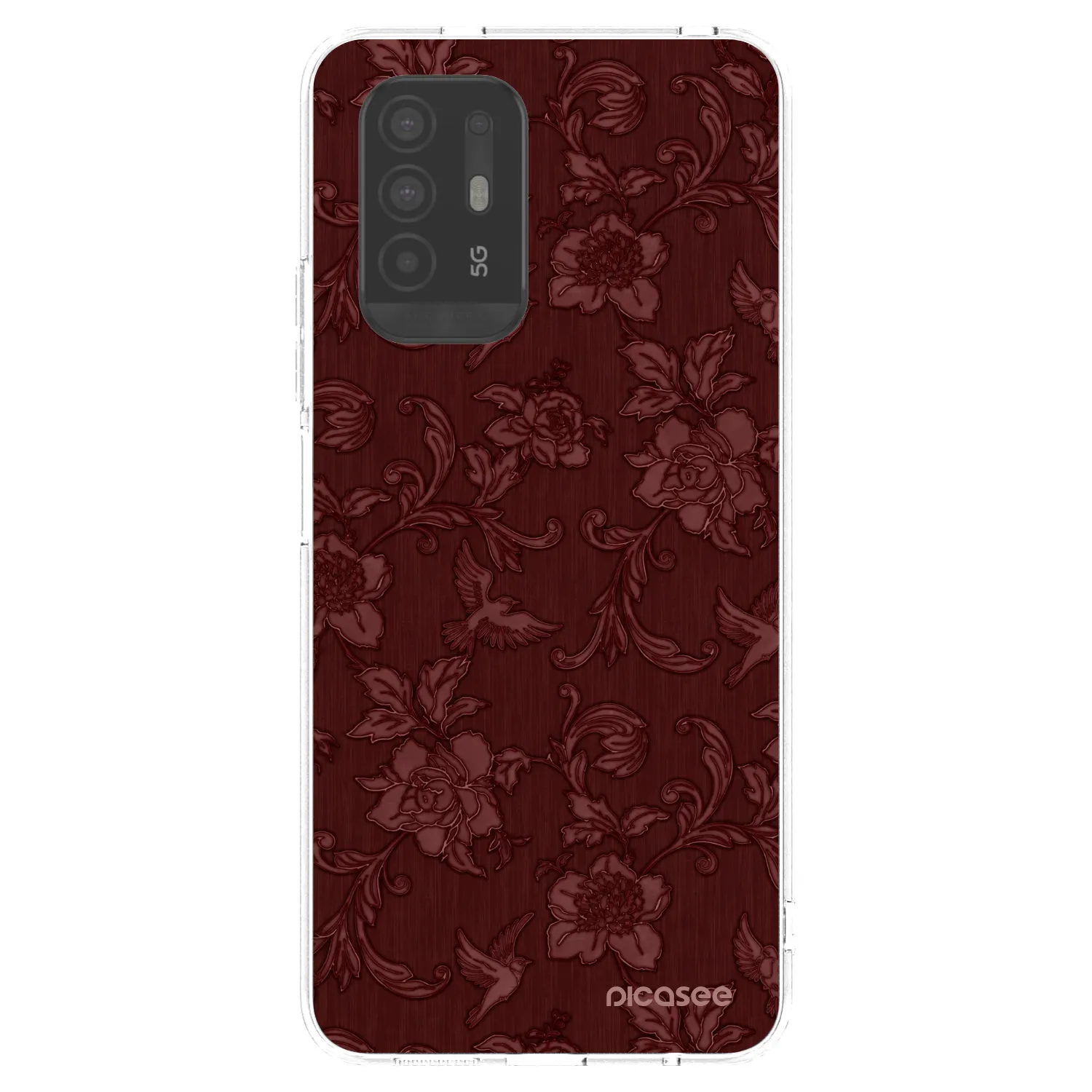 Picasee husă transparentă din silicon pentru OPPO A94 5G - Red Elegance