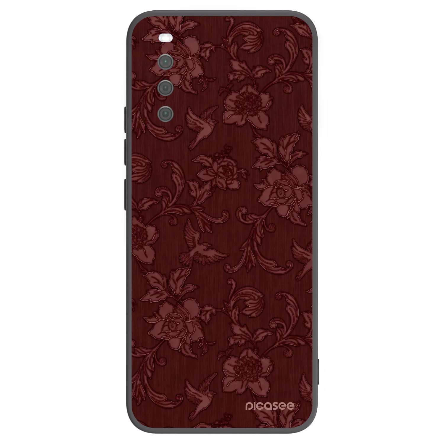 Picasee husă neagră din silicon pentru Sony Xperia 10 III - Red Elegance