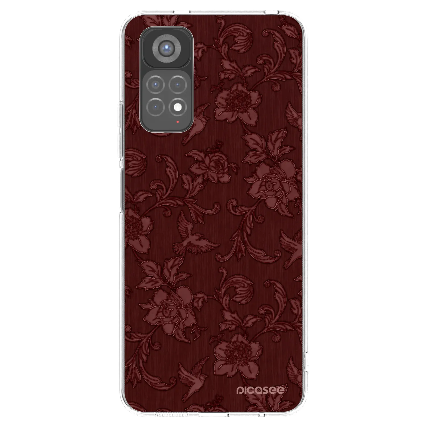 Picasee husă transparentă din silicon pentru Xiaomi Redmi Note 11S 5G - Red Elegance