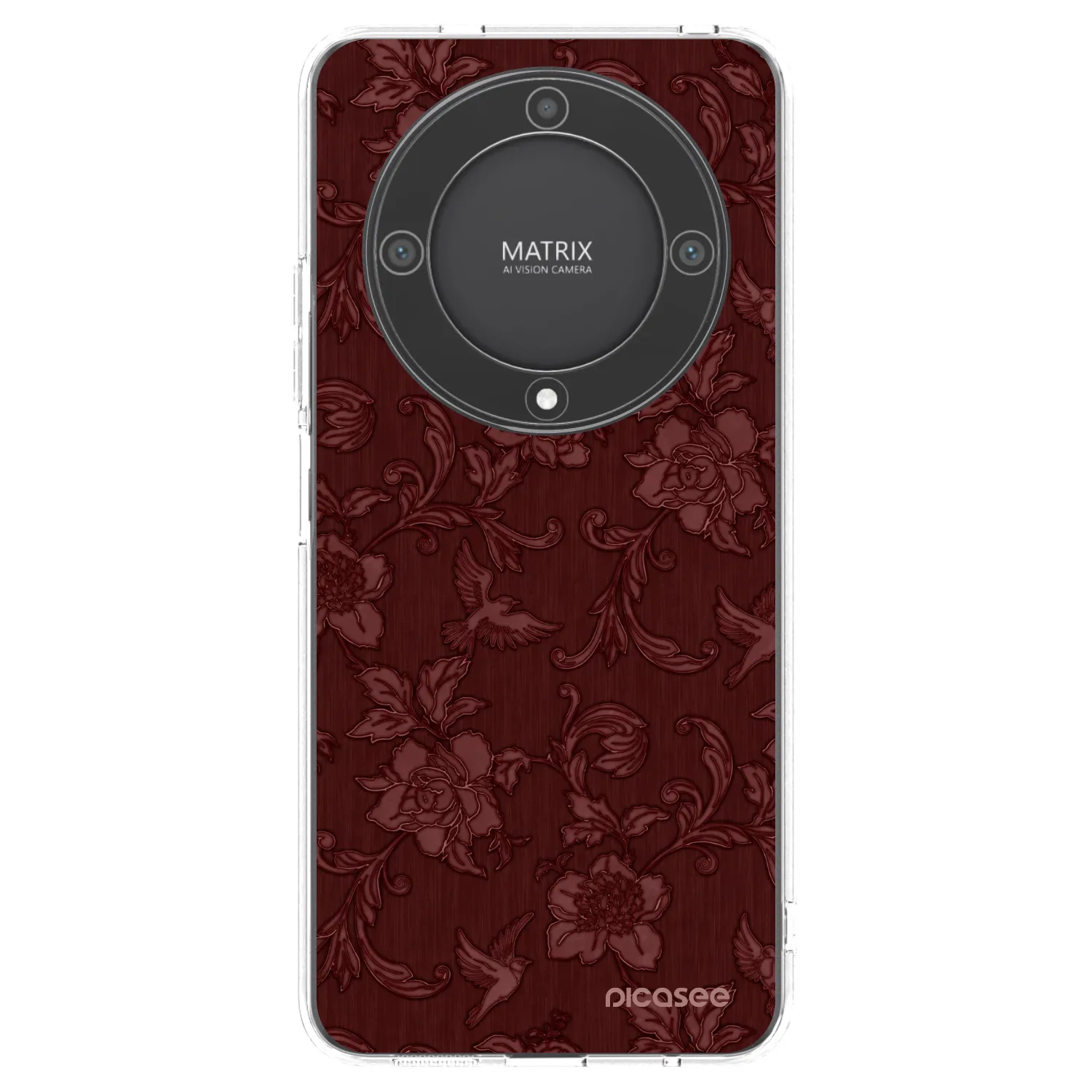 Picasee husă transparentă din silicon pentru Honor Magic5 Lite 5G - Red Elegance