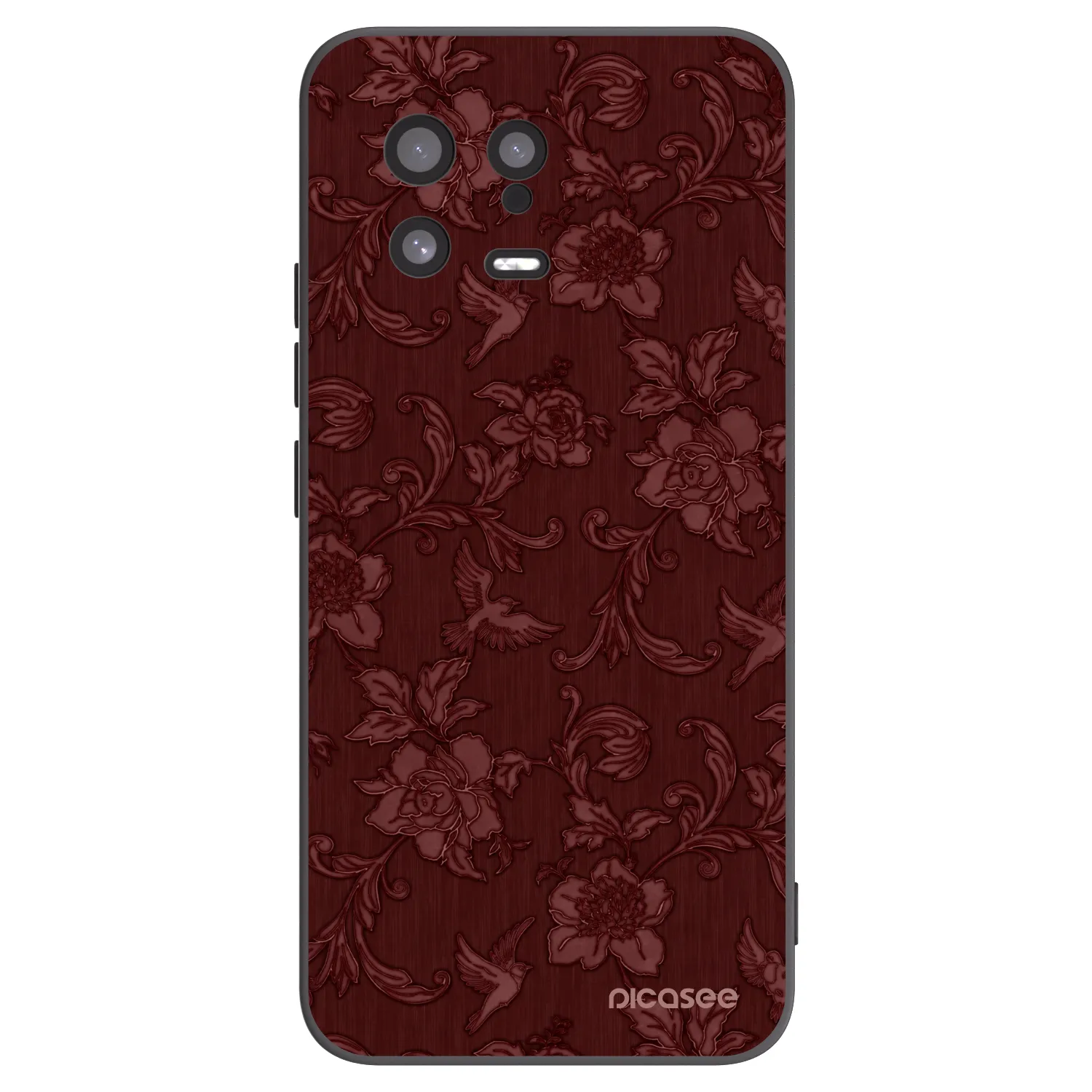 Picasee husă neagră din silicon pentru Xiaomi 13 - Red Elegance