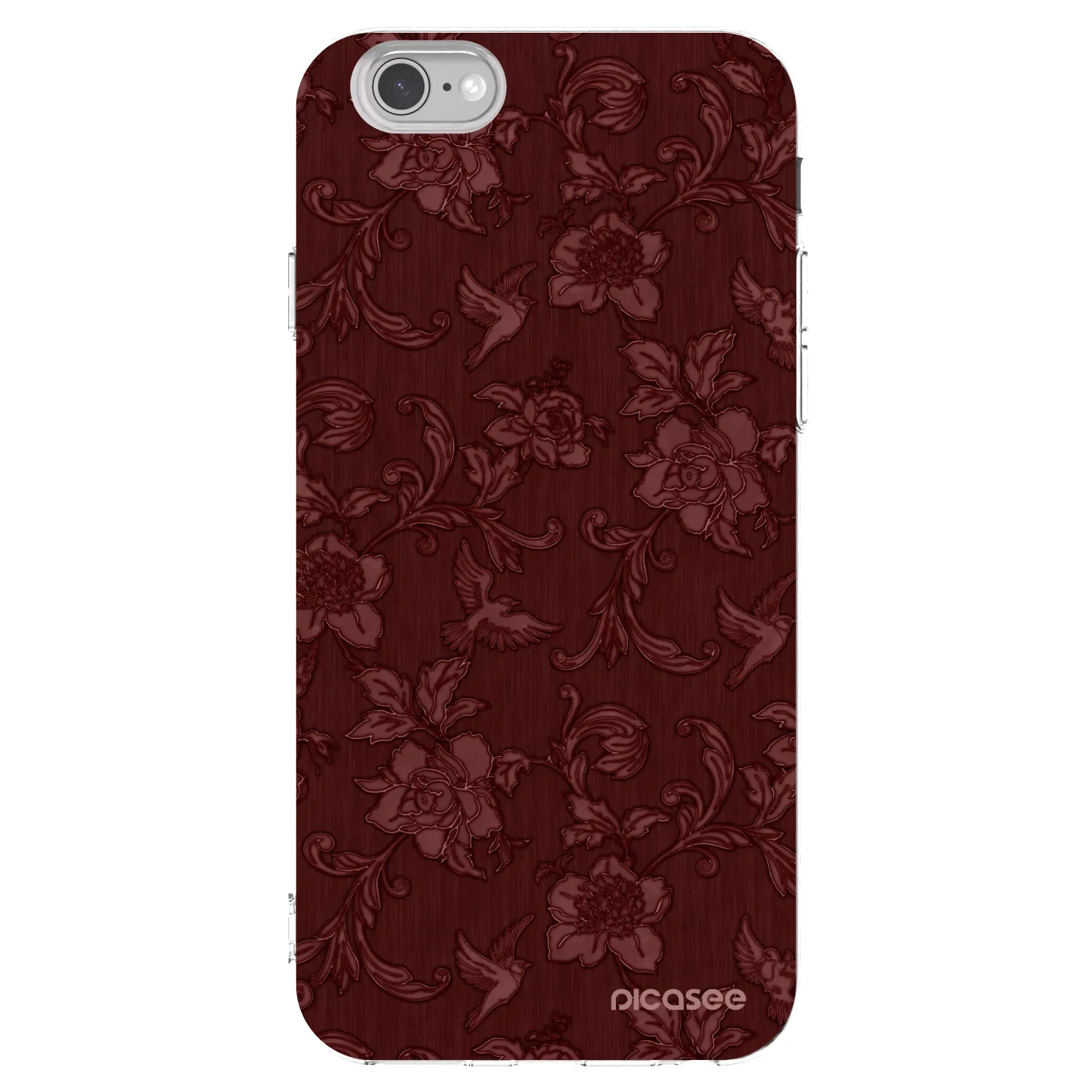 Picasee husă transparentă din silicon pentru Apple iPhone 6/6S - Red Elegance